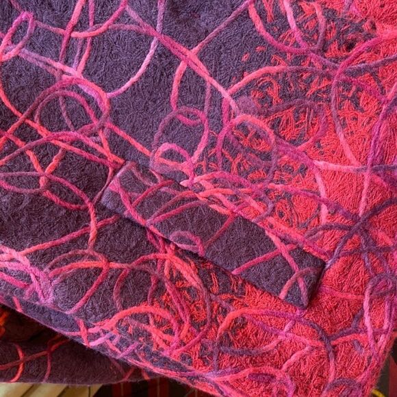 Vintage PIAZZA SEMPIONE Wool Orang Print Jacket Size IT 42 New 0203 - Picture 9 of 11